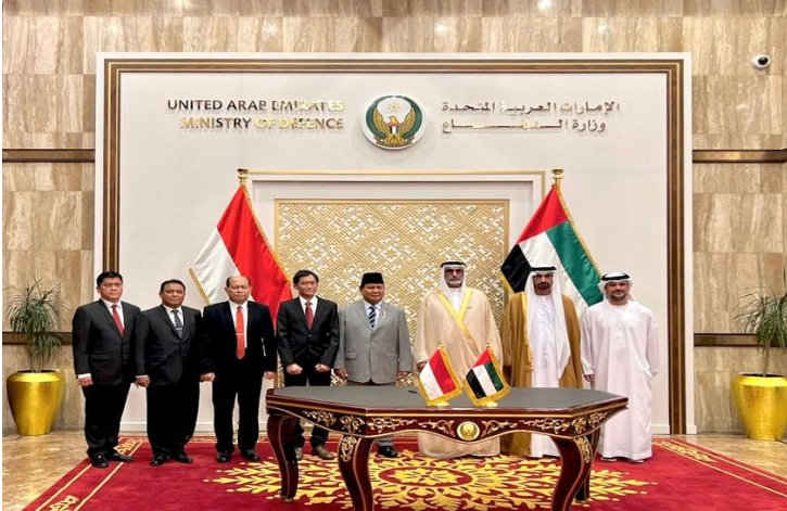 Menhan Prabowo - Menhan UAE Sepakat Kerja Sama Industri Pertahanan